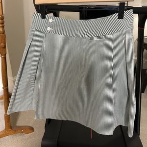 Navy and White Pleated Skort